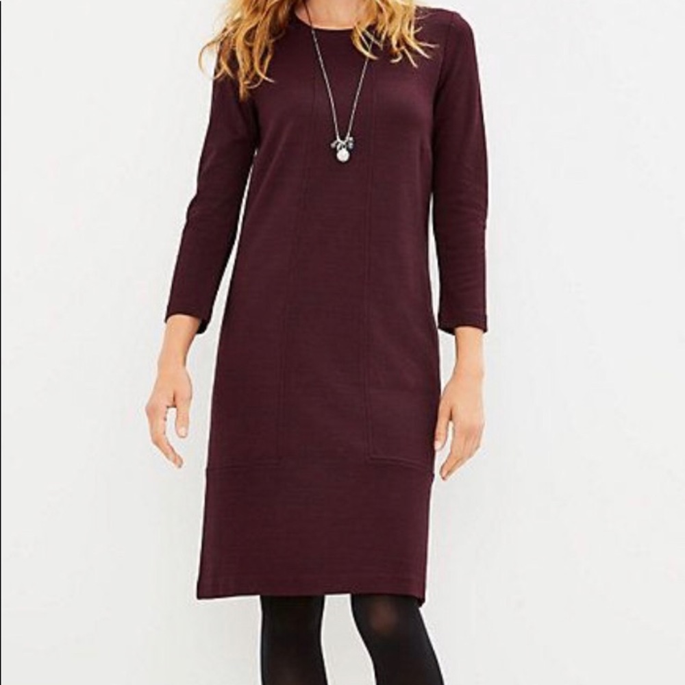 J. Jill Burgundy Dress
